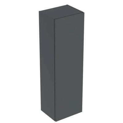 Geberit Smyle Square halfhoge kast - 1 deur - 118x36cm links/rechts - mat lava (grijs)
