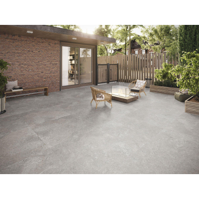 SAMPLE Terravito Larino wand- en vloertegel - 80x80cm - 9mm - gerectificeerd - Grijs