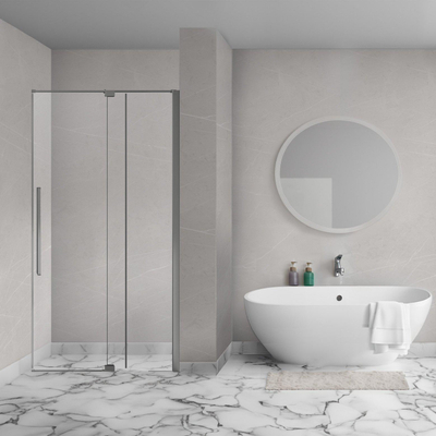 Aqua Vista Taviano Linea nisdeur - 120x200cm - incl. montageset - gunmetal