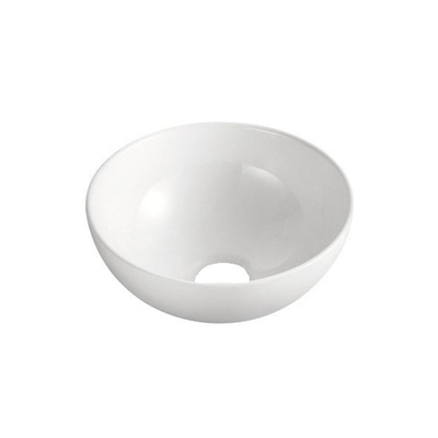 Wiesbaden Luna waskom rond 32,5 x 14 cm keramiek glans wit