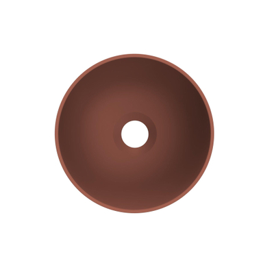 Arcqua Olivia Waskom - 22x22cm - rond - opbouw - mat terracotta