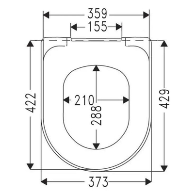 Villeroy & Boch Omnia Architectura closetzitting - met softclose en quick release wit