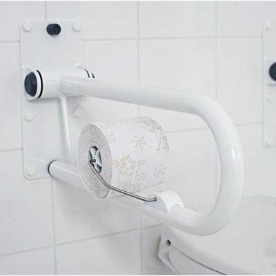 Ridder Leo Porte rouleau papier toilette pour barre toilette blanc