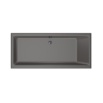 Xenz Kristal Ligbad - 170x75x48 - afvoer Midden - acryl - antraciet