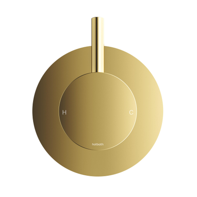 Hotbath Cobber partie apparente mitigeur de douche encastré laiton poli PVD