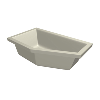 Xenz Society Hoekbad - 160x90x53 - afvoer Midden - Links - acryl - pergamon