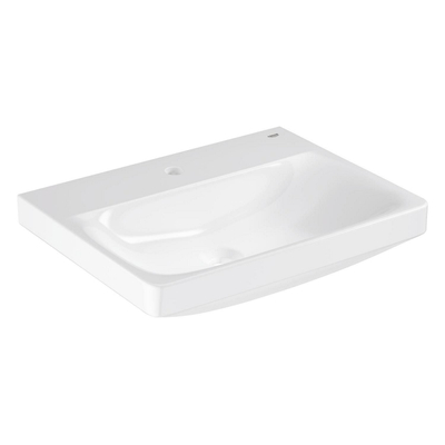 Grohe Euro Ceramic Wastafel - 60x 47cm - met kraangat - zonder overloop - alpine wit