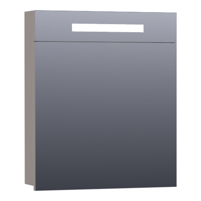 BRAUER Promise armoire de toilette – 59 x 70 x 15 cm – LED directe – ouverture à droite – Taupe mat