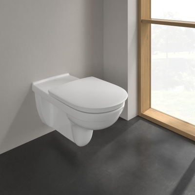 Villeroy & Boch Vicare Diepspoelcloset ViCare - zonder spoelrand wandhangend - met AntiBac AntiBac CeramicPlus - White Alpine (glans wit)