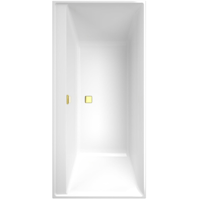 Villeroy & Boch Collaro baignoire double encastrée en matière synthétique acrylique rectangulaire 190x90x47cm - or/blanc alpin UBA199COR2JV01