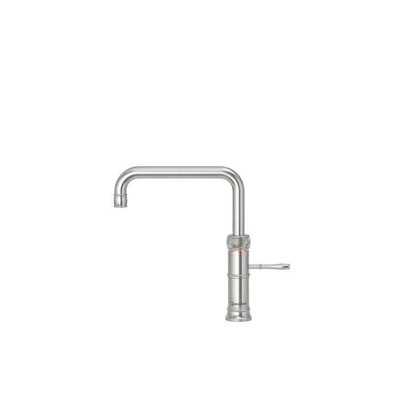 Quooker Classic Fusion Square kokendwaterkraan - draaibare uitloop - Combi reservoir - Warm / kokend water - RVS