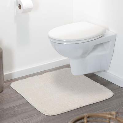 Sealskin Angora Tapis de bain 60x60 cm Polyester Blanc cassé