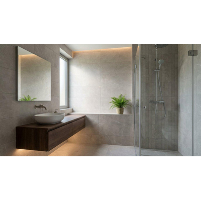 SAMPLE Terravito Unicoa wandtegel - 90x30cm - 10.5mm - gerectificeerd - Licht Grijs