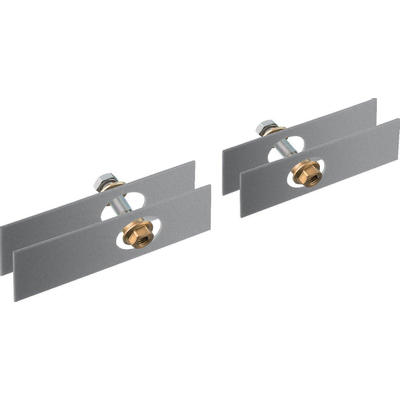 Axor set de fixation pour rail deux cotés verre chrome