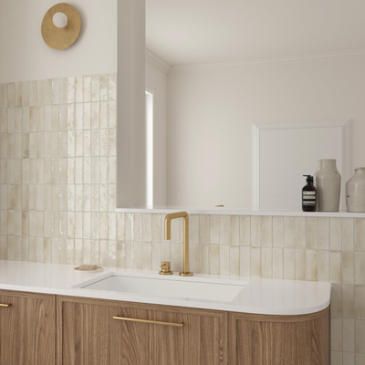 SAMPLE Terravito Ardeno Koko Voor wandtegel - 150x50cm - 8mm - Crème