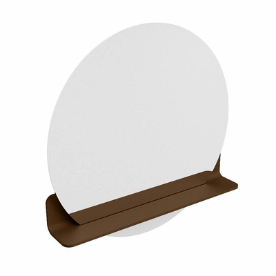 Mondiaz SPOT miroir – Ø 70 cm – avec tablette – Rust (brun)