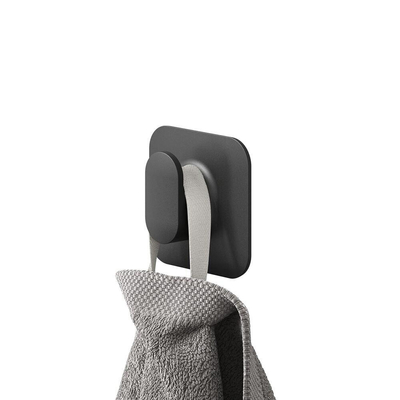 Tiger Carv Patère - simple - autocollante - noir