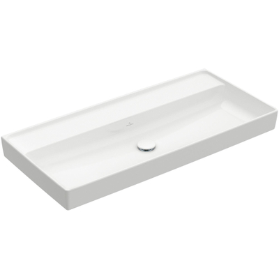 Villeroy & Boch Collaro meubelwastafel 100x47cm zonder overloop zonder kraangaten ceramic+ wit