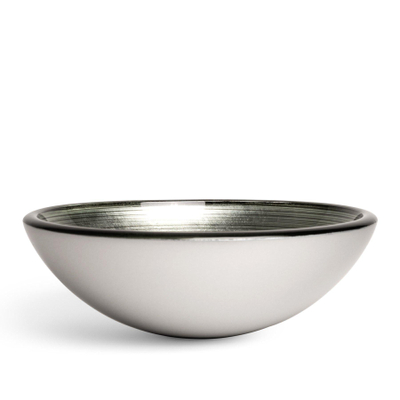 Saniclass Pesca Uva Waskom - 30x10,5cm - rond - gehard glas - grijs groen OUTLETSTORE