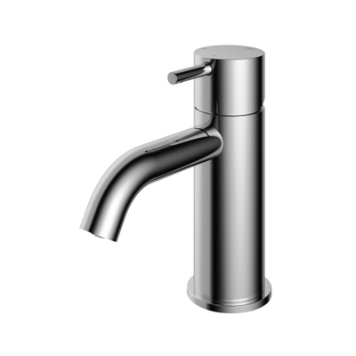 Hotbath Cobber mitigeur de lavabo bas avec bec courbé sans bonde chrome