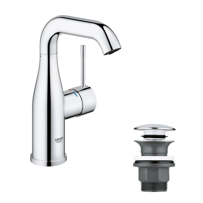GROHE Essence Wastafelkraan Opbouw - uitloop 11.4cm - M-size - chroom