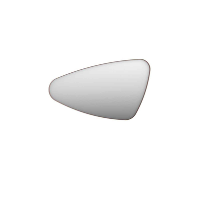 INK SP22 Miroir - 100x4x60cm - organique - dans un cadre en acier - gauche aluminium cuivre brossé