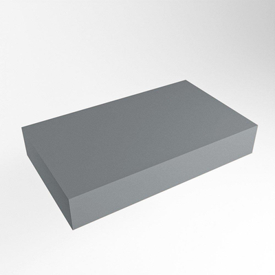 Mondiaz TOP 23 Vrijhangend Topblad - 70x23.5x12cm - geschikt voor waskom - Solid surface - Plata