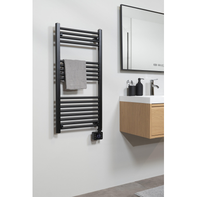 Eurom Sani-Towel radiateur sèche-serviettes électrique - 110x50cm - 800watt - WiFi - noir mat