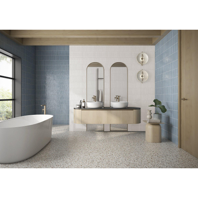 ÉCHANTILLON Terravito Girivo Carreau mural en céramique - 35x35cm - 9.2mm - Bleu