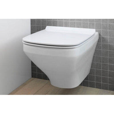 Duravit Durastyle WC suspendu à fond creux 37x54cm avec fixation cachée et abattant frein de chute blanc