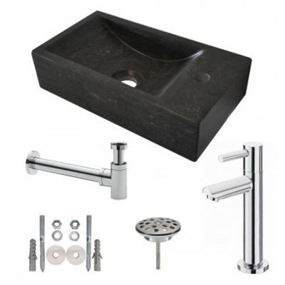 Wiesbaden One pack Raw fontein rechts 40x22x10 cm hardsteen gezoet