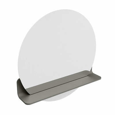 Mondiaz SPOT Miroir de salle de bains - rond 60cm - tablette miroir - couleur Smoke