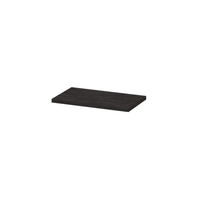 INK Topdeck Wastafelblad - 80x45x3.5cm - tbv onderkast - MFC - Houtskool eiken