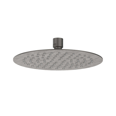 IVY Douche de tête - slim - 20cm - buses anticalcaire - Eco-air - Métal brossé noir PVD