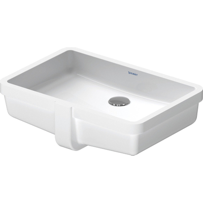 Duravit Vero Onderbouwwastafel - zonder kraangat - met overloop - 48.5x31.5cm - met wondergliss - inclusief bevestiging - wit