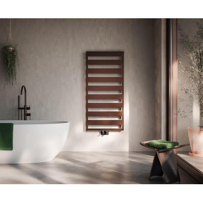 Instamat Mita Badkamerradiator - 986x 600mm - 4 aansluiting - wandconsoles - standaard wit