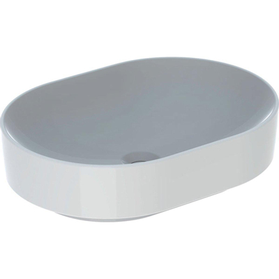 Geberit VARIFORM opzetwastafel - 55x40cm - zonder kraangat - zonder overloop - glans wit