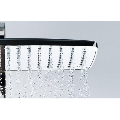 Hansgrohe Showerpipe Raindance Select E 360 1jet, Bras de douche 380mm blanc/chromé