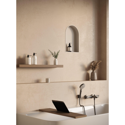 Looox Storage collection niche encastrable - 32x47x7cm - arc - blanc cassé mat