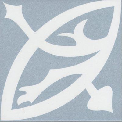 Douglas Jones Vintage Carreaux décoratifs 20x20cm 8mm R9 grès cérame Zelie Blue