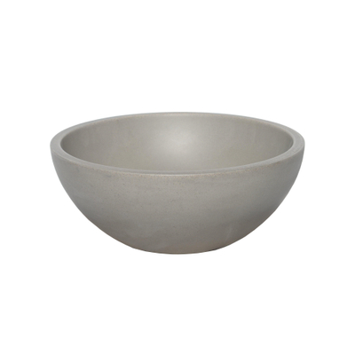 Ideavit Beton vrijstaande wastafel - 36x14.5cm - rond - met klikwaste - antikras - waterdicht - kleur D5