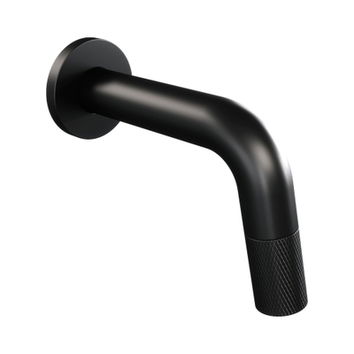 BRAUER Black Carving Robinet de lave-mains - encastré - bec 8.5-18.5cm - Noir mat