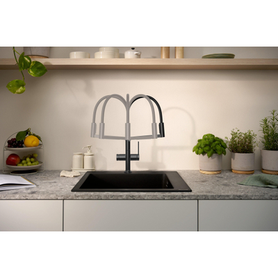 Hansgrohe Talis select keukenkraan powderspray 3jet bl.chr