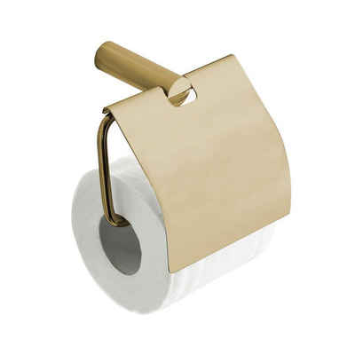 Wiesbaden Ida Porte-rouleau de papier toilette avec clapet laiton brossé