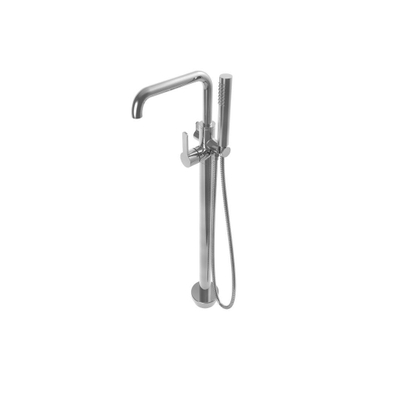 Nemo Spring Lana robinet de baignoire mélangeur sur pied avec ensemble de douche chrome