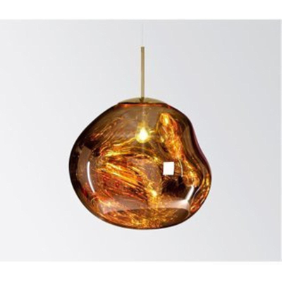 Njoy Hanglampglas met E27 fitting IP20 met 4W lamp 20x20cm LED verlichting gold SHOWROOMMODEL