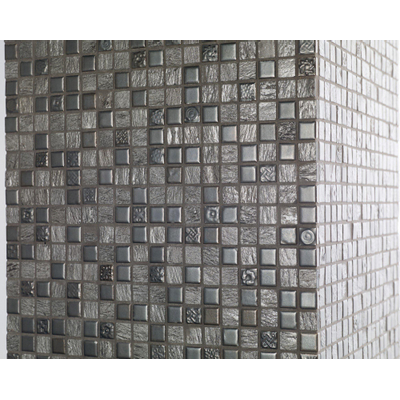 Dune ceramic mosaics carreau de mosaïque 30x30cm zoe 8mm mat/gris brillant