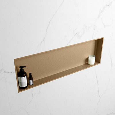 MONDIAZ EASY Nis - 89.5x29.5cm - geschikt voor in- of opbouw - 1 vak - kleur Oro | Oro