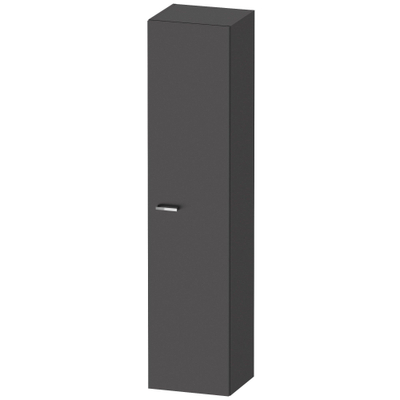 Duravit XBase Armoire de salle de bains 40x35,8x176cm 1 porte Poignée standard Graphite