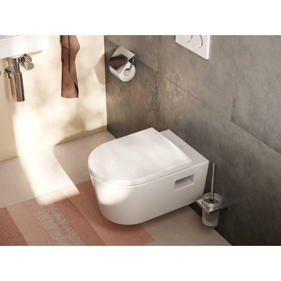 Hansgrohe EluPura Original S WC suspendu - 54x36cm - sans bride - AquaChannel Flush - abattant softclose et quickrelease - céramique - blanc brillant